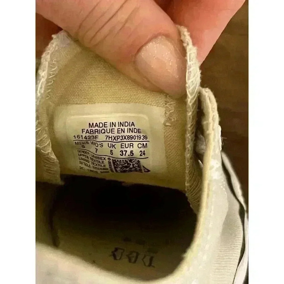 Converse Chuck Taylor Size 7 womens 5 Mens All Star Low Light Grey laceup unisex - Picture 4 of 8